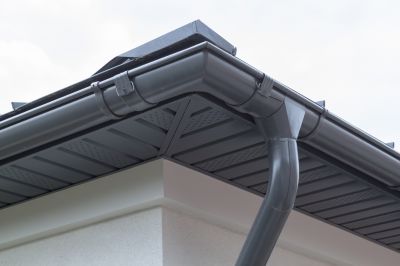 Finished Gutter Cover on a Cottage